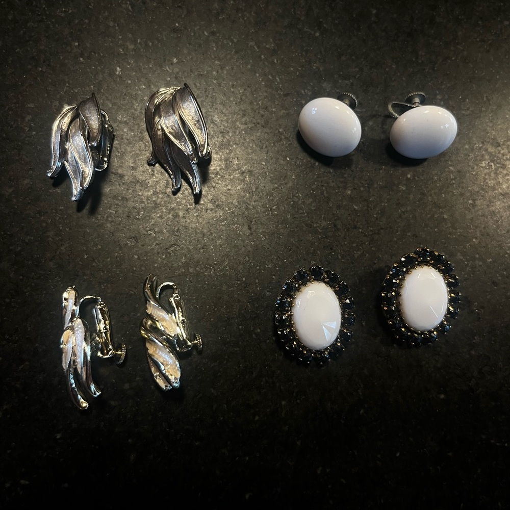 Vintage Clip on Earrings from the 60’s